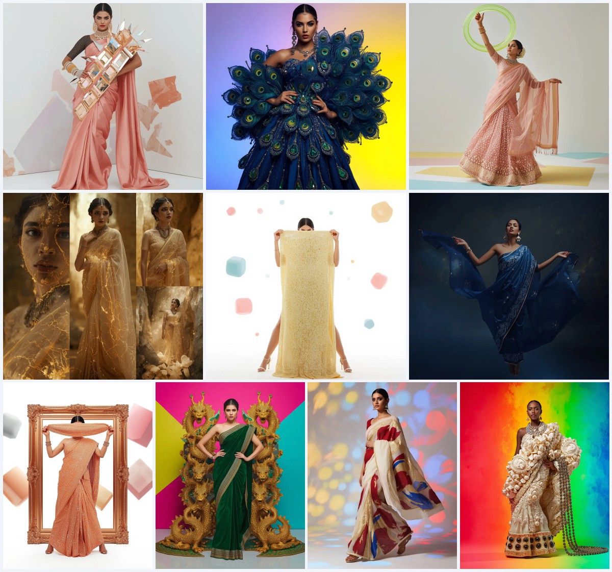 New 10 AI Prompts for Glamorous Wedding Guest Saree Styles with Event Photography | chatgpt prompt examples