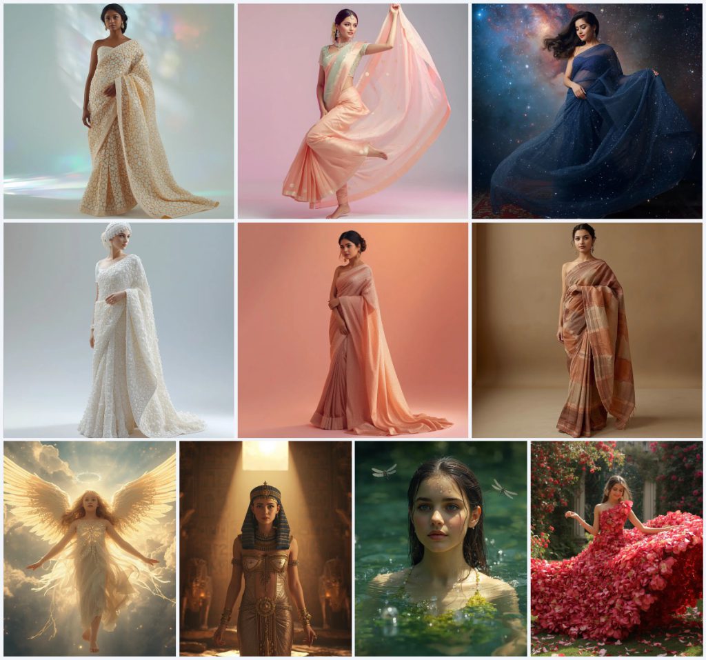 Top 10 AI Prompts for Radiant Indian Girls in Traditional Kathak Dance Attire | prompt for girl pic in english