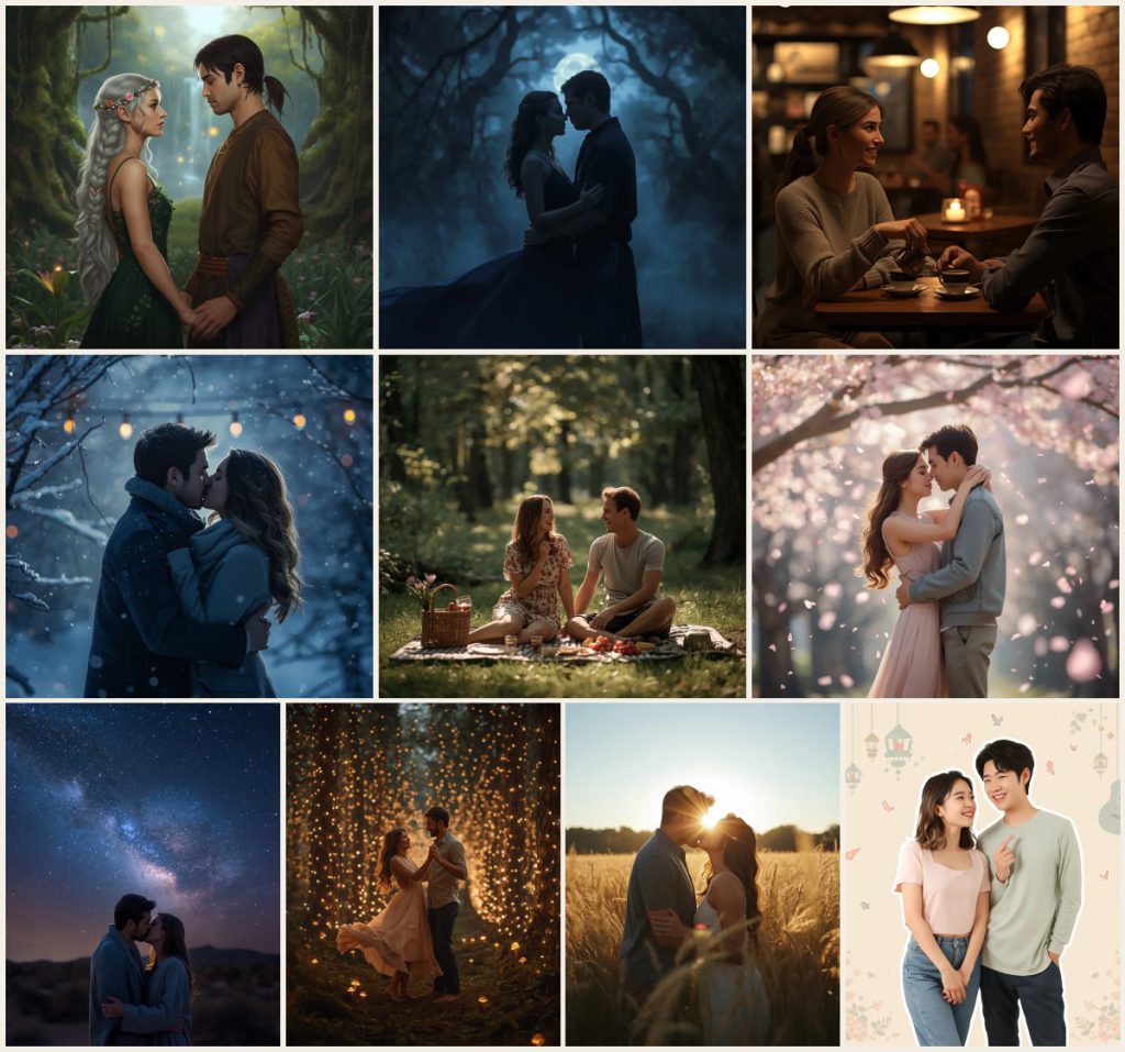 Best 10 Adventurous Couple AI Prompts for Breathtaking Outdoor Shots